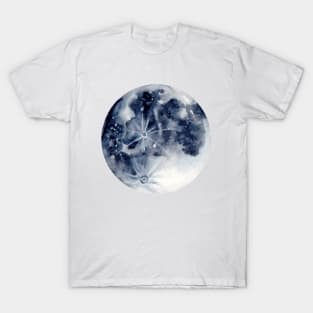 Moon Watercolor Illustration T-Shirt